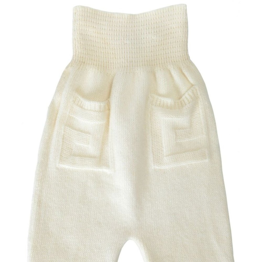 Young Versace Wool Cashmere Angora Girl's Pants